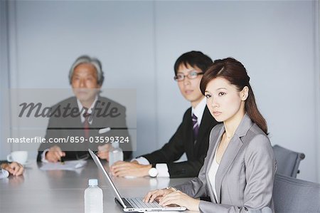 Business Colleagues In A Meeting