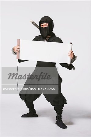 Ninja Holding A Scroll