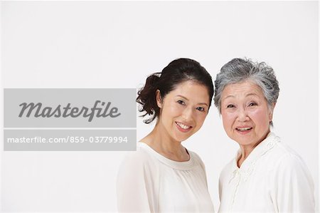 Mother And Adult Daughter Smiling
