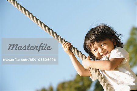 Boy Holding Rope