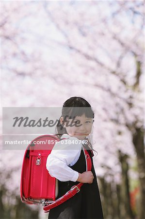 Cherry blossoms and Girl