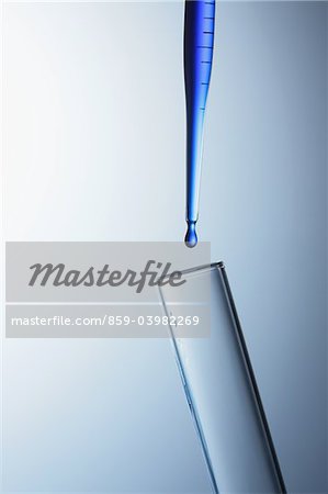 Dropping Liquid Into Test Tube