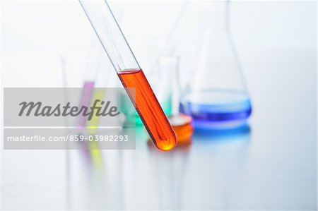 Colorful Liquid In Scientific Equipment