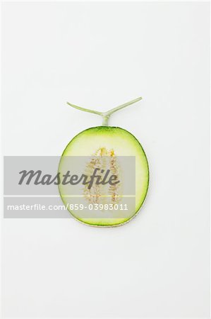Slice Of Earl's Melon On White Background