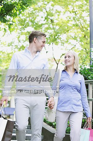 Young couple shopping