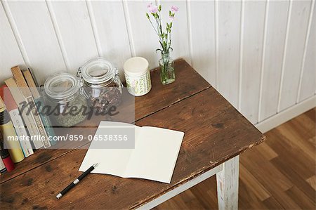 Desk and stationery