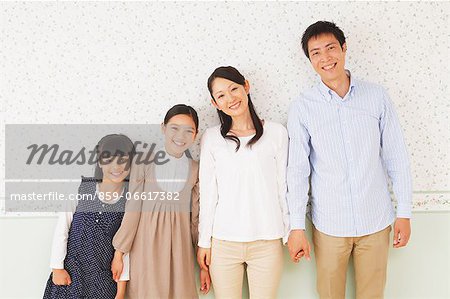 Parents And Daughters Standing