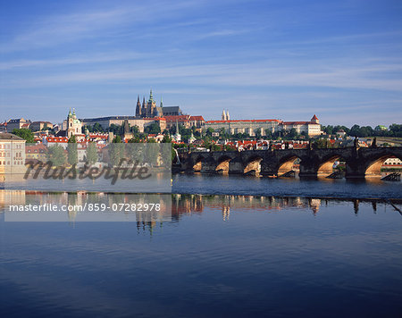 Charles Bridge And Prague Castle, Czech Republic