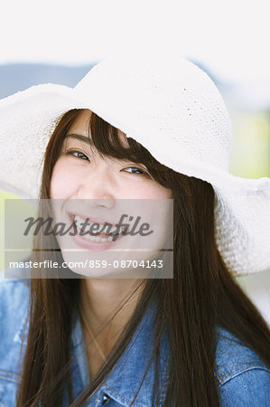Attractive young Japanese woman portrait