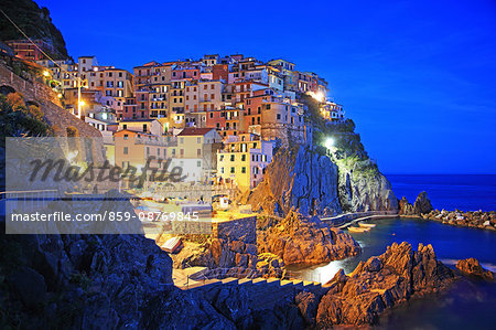Italy, Liguria, Cinque Terre, Manarola, UNESCO World Heritage