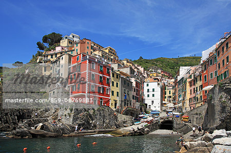 Italy, Liguria, Cinque Terre, Riomaggiore, UNESCO World Heritage