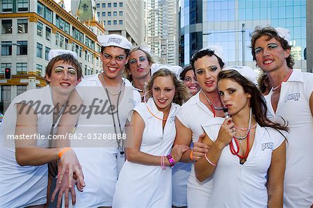 Participants in the annual Sydney Gay and Lesbian Mardi Gras Parade