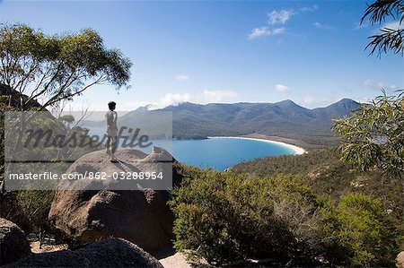 Wineglass Bay lookout on the Freycinet Peninsula