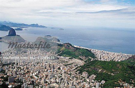 View over the city of Rio de Janeiro.