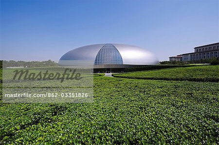 China,Beijing,The Egg National Opera Theatre designed by Paul Andreu