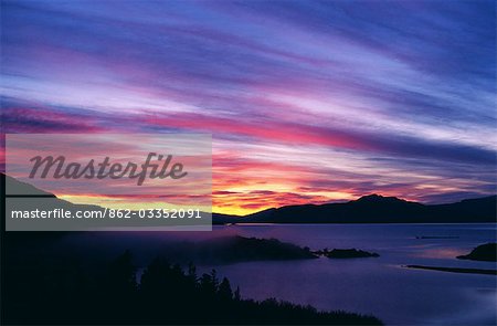 Sunrise over Lago Pehoe,Torres del Paine National Park