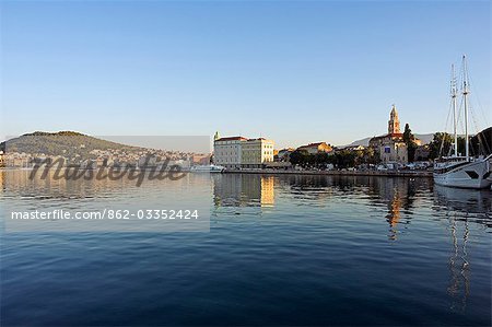 Split Harbour and Waterfront Town Buildings