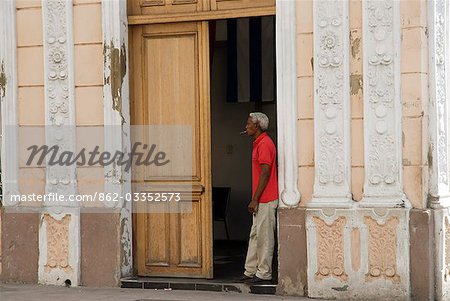 Cuba,Cienfuegos. The back streets of Cienfuegos