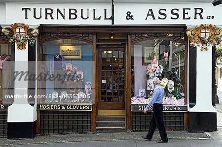 The premesis of Turnbull & Asser,a traditional tailor in St James.