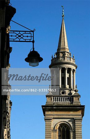 UK,England,Oxford. The spire of All Saints Church,now the library of Lincoln College,Oxford.