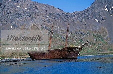 Wreck of sailing ship 'Bayard'.