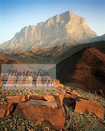 Jabal Misht at dawn.