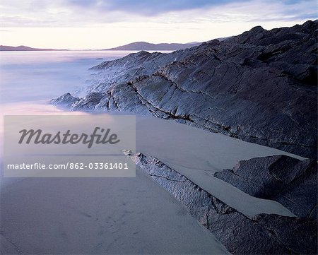 Sand and rocks on the Western Shore.