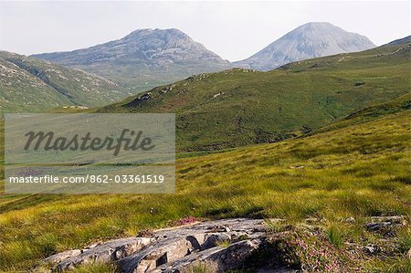 The Paps of Jura with Corra Bhein and Beinn Shaintaich on right