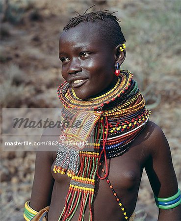 Very Young African Tribe Girls