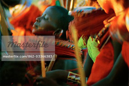 Laikipiak Maasai Girl Dancing