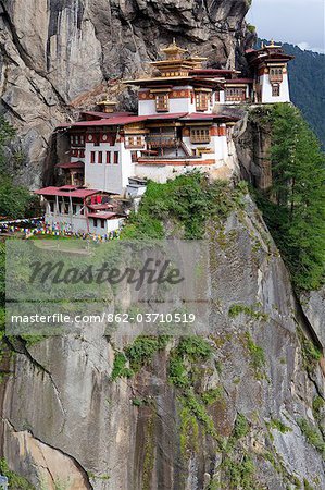 The Paro Taktsang or Tigers Nest in the Himalayan Kingdom of Bhutan