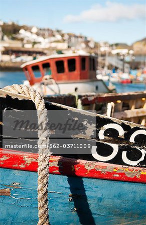 Traditional fishing boat, Newlyn, Cornwall, UK