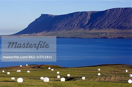 Iceland. The rural scenery of Iceland has changed very little from the time of the Vikings with most of the farmed land lying in a narrow coastal strip between the mountains and the sea.