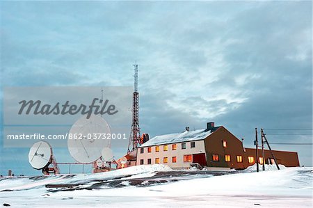 Arctic, Norway, Spitsbergen. Isfjord Radio Hotel.