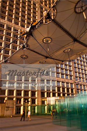 Le Grande Arche in La Defense, the main business district in Paris, France