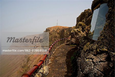 Mirador del Rio Viewpoint, one of the most important constructions of Cesar Manrique. Lanzarote Island.