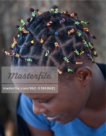 Colored Rubber Bands For Hair Stock Photo, Picture and Royalty