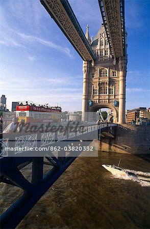 England, London.Tower Bridge was completed in 1894, after eight years of construction.When it was built, Tower Bridge was the largest and most sophisticated bascule bridge ever built.