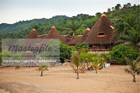 Burundi. The boutique blue bay resort on the shores of lake Tanganyika provides luxury accommodation to visitors.