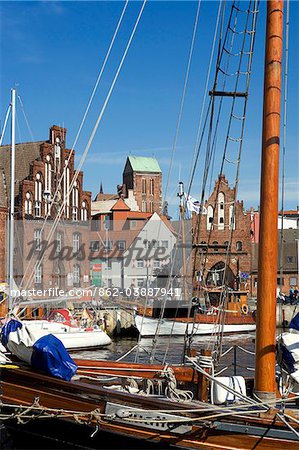 Harbour, Wismar, Mecklenburg-Western Pomerania, Germany