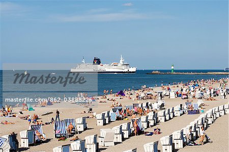 Beach, Rostock-Warnemunde, Mecklenburg-Western Pomerania, Germany