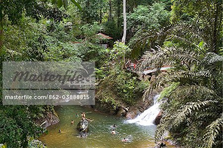 Waterfall near Kuching, Sarawak, Borneo, Malaysia