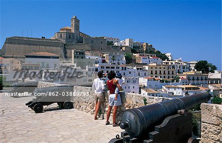 Old Town of Ibiza-Town, Ibiza, Balearic Islands, Spain