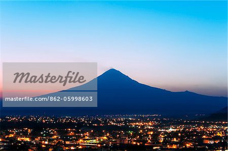 North America, Mexico, Puebla state, city of Cholula, Sierra Nevada, Volcan de Popocatepetl (5452m)
