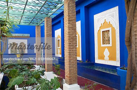 Jardin Majorelle, The Majorelle Garden is a botanical garden in Marrakech, Morocco.