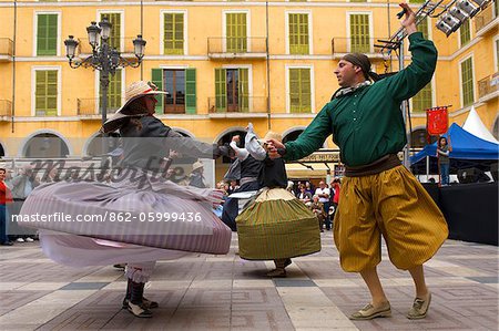 Traditional dances in Palma de Mallorca, Majorca, Balearic Islands, Spain