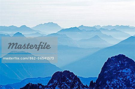 Europe, France, French Alps, Haute Savoie, Chamonix, Aiguilles Rouge mountains