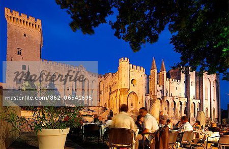 The Palais des Papes is one of the largest and most important medieval Gothic buildings in Europe, Avignon, France The Palais des Papes is one of the largest and most important medieval Gothic buildings in Europe, Avignon, France