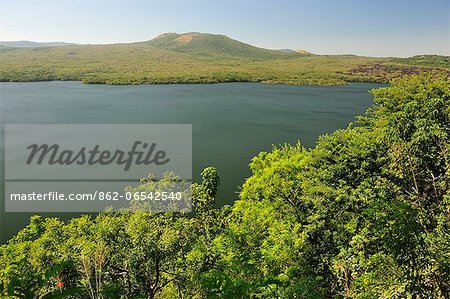 Crater Lake, Parque Nacional Laguna  Masaya, Nicaragua, Central America