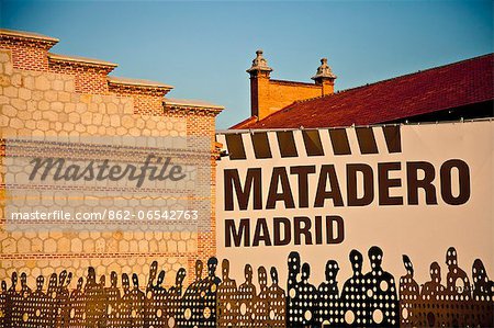 Matadero centre of art and culture in Madrid Rio, Madrid, Spain.